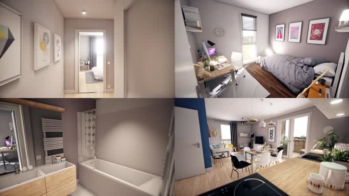 3D 高级公寓 高端住宅 家具陈列