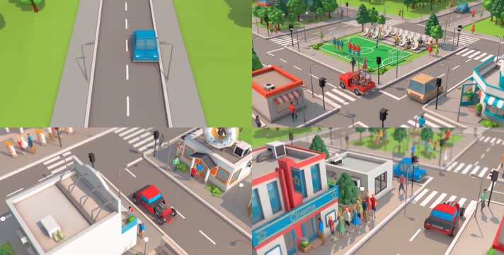 3D城市 虚拟城市 卡通城市 城市发展 