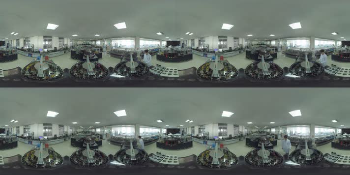 纺织厂缝合VR拍摄4k 