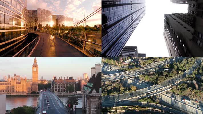 城市空镜 企业发展 企业未来 城市地标 