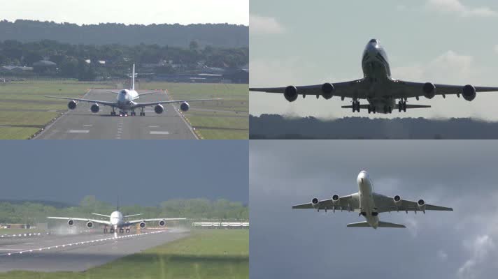 3款A380起飞完整过程