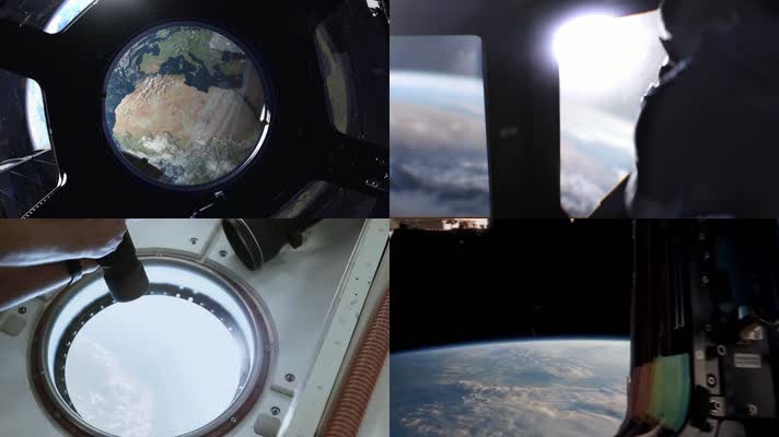 从空间站看地球 太空 宇航员 空间试验