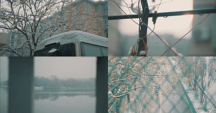 【4k】冬天雪景电影感镜头