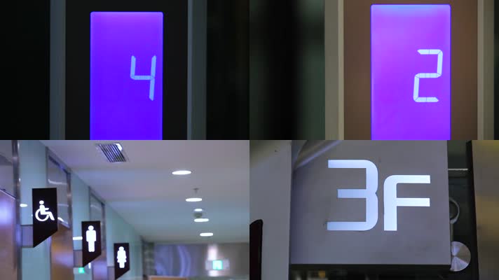 商场导视系统电梯楼层数字