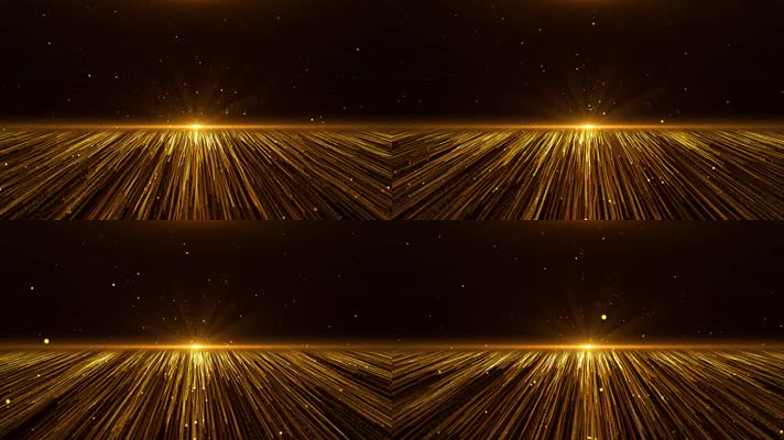4K金色粒子线条颁奖年会背景