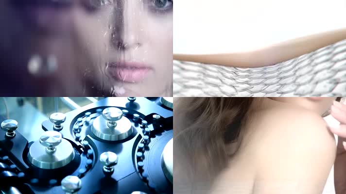 欧洲美女化妆品肌肤护理广告视频