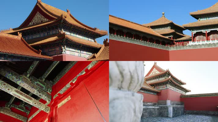原创北京故宫特写中国古建筑