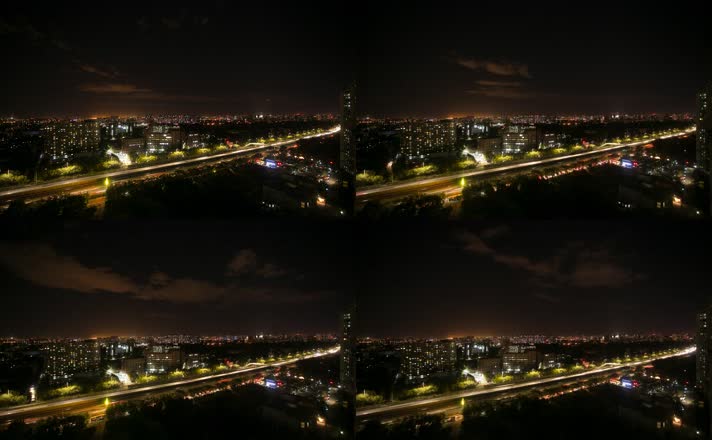 4K北京城市夜景延时摄影