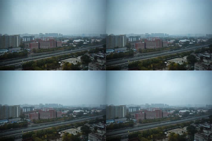 5K雪后北京城市延时摄影