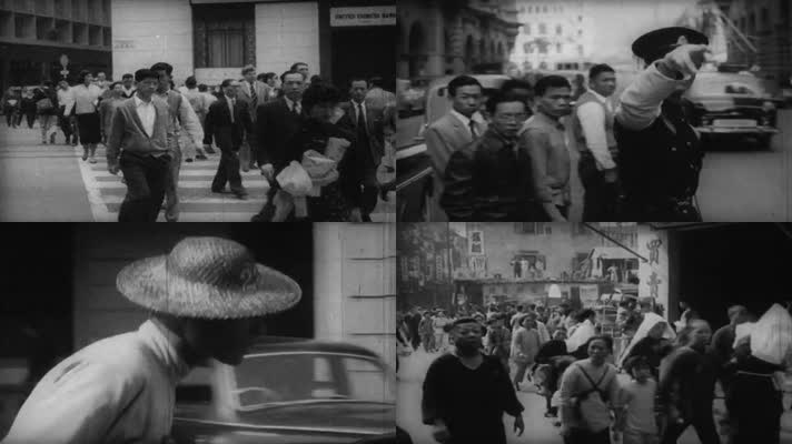 40年代香港街景社会百态
