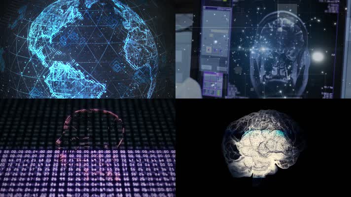 人工大脑AI科技视频