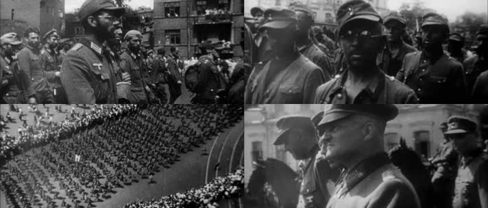 1944年苏军押解5.7万名德军战俘莫斯科游街
