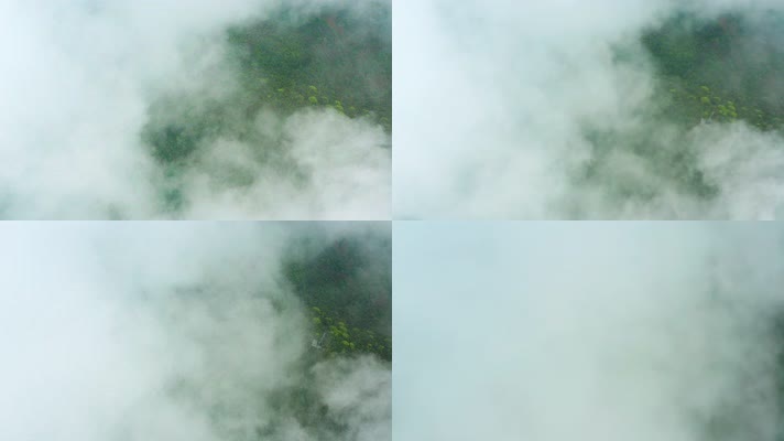 4k无人机航拍穿越云海