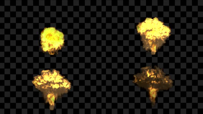 爆炸 蘑菇云 alpha透明通道 