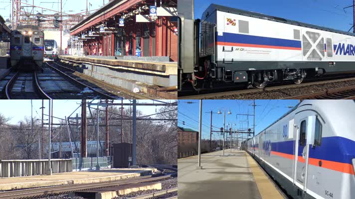美国轨道交通，火车站火车