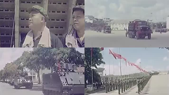 1975年民主柬埔寨阅兵庆典