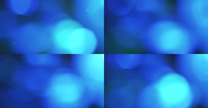 4K蓝色光晕光斑前景叠加素材