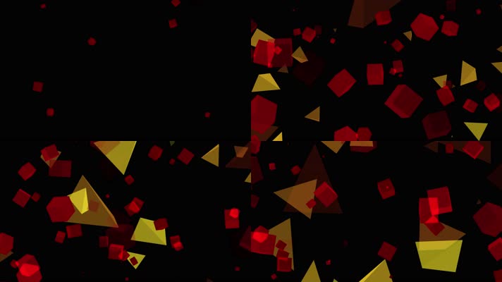 【4K原创】三角形方块元素动态素材
