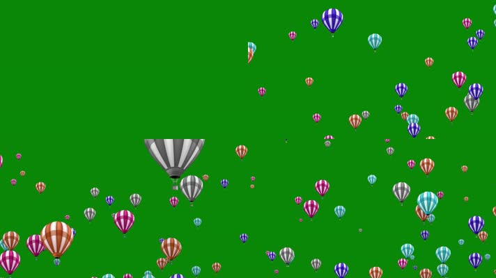 热气球绿屏