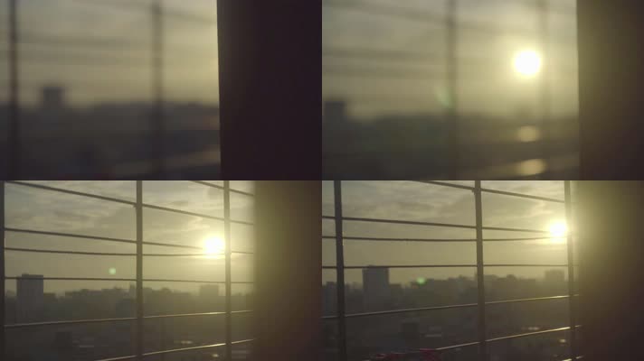 城市阳光，清晨阳光，城市日出