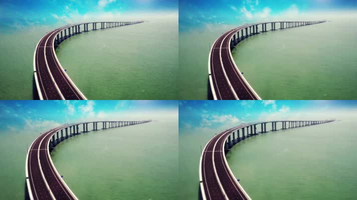 港珠澳大桥 航拍中国 跨海大桥 祖国发展 