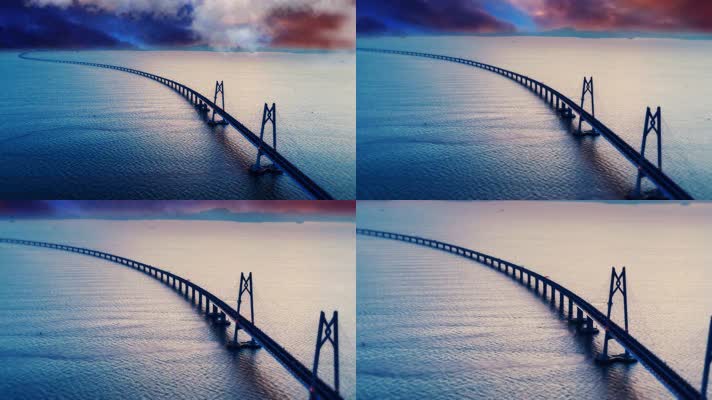 港珠澳大桥 航拍中国 跨海大桥 祖国发展