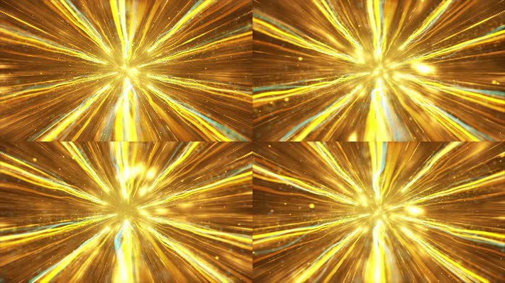 金色粒子阳光射线