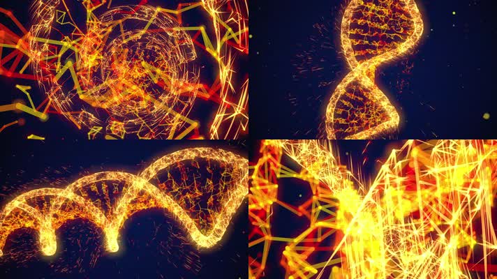 金色发光粒子DNA