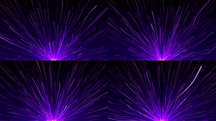 4K紫色线条粒子背景