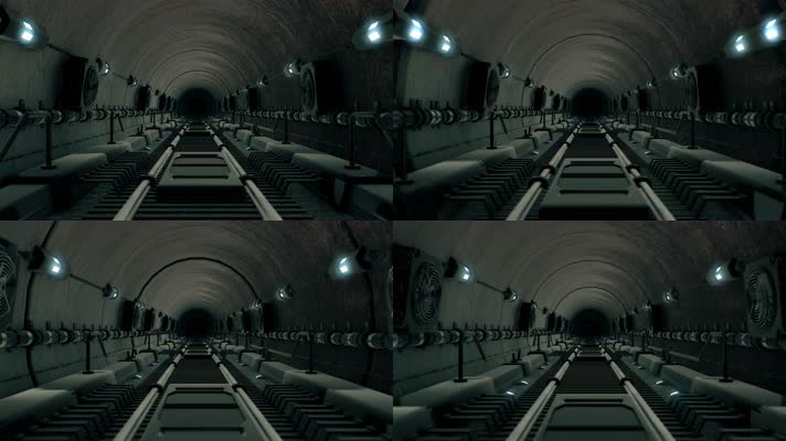 科技铁路隧道穿梭