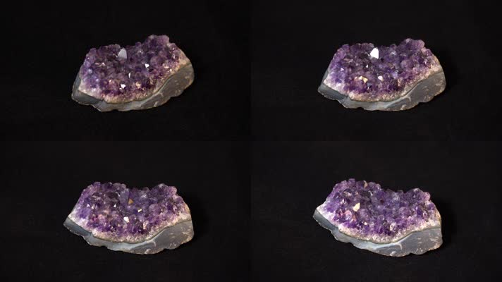 【4K】天然紫水晶矿石