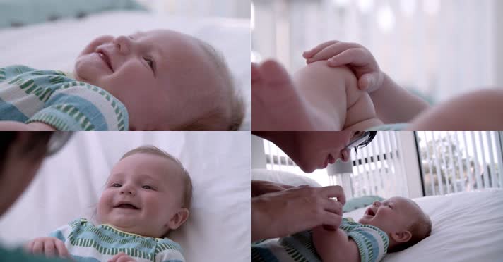 婴儿的笑容4K
