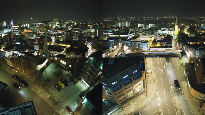 城市灯光夜景4K