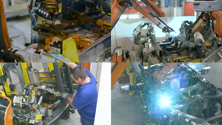 机械手 工业自动化机器人为汽车部门焊接
