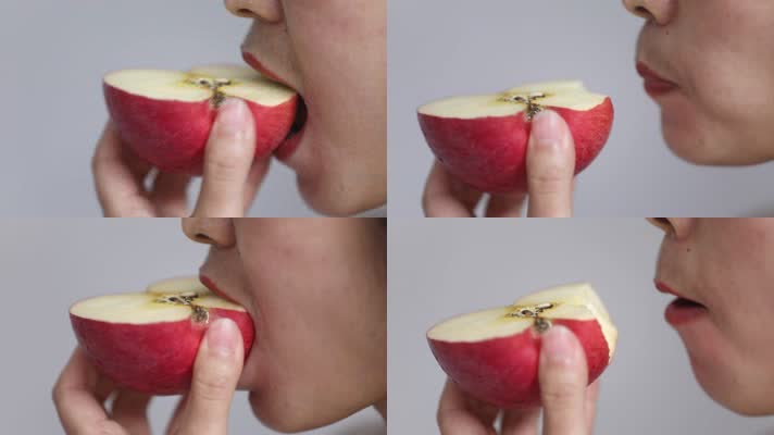 吃苹果 