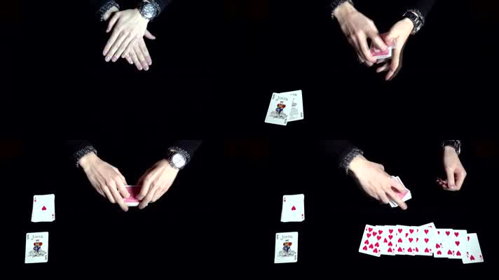 魔术手表演扑克牌游戏技巧