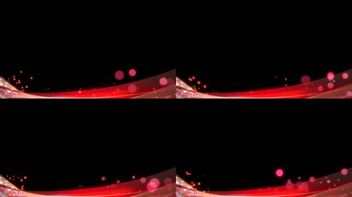 【透明通道】红色粒子框循环
