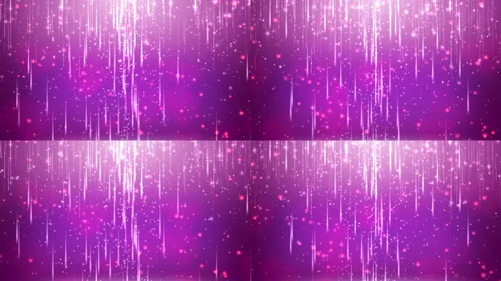4K紫色粒子雨背景