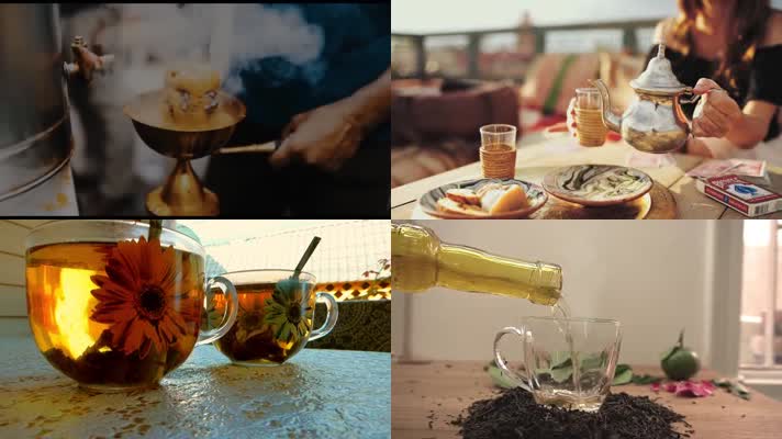 国外茶文化沏茶品茶茶道喝茶视频