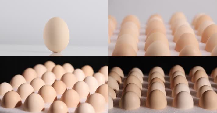 土鸡蛋4K原创实拍旋转特写展示