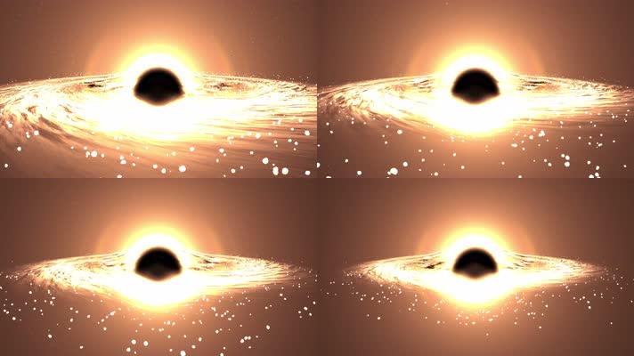 【8K】发光粒子星云漩涡超宽屏背景