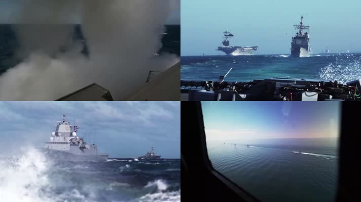 军事实拍，军舰各种武器发射