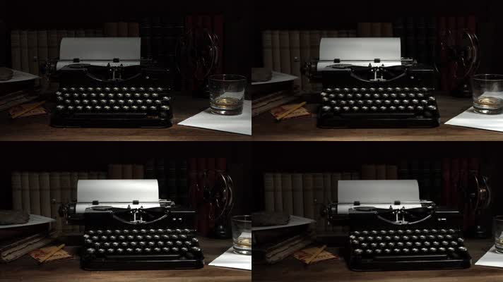 【4K】老式打字机