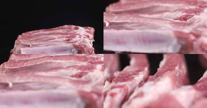 排骨食品食材美食猪肉肉红肉排骨