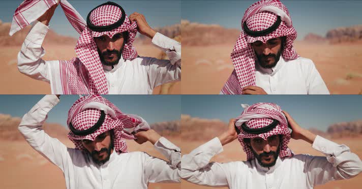 阿拉伯人，阿拉伯头巾包头