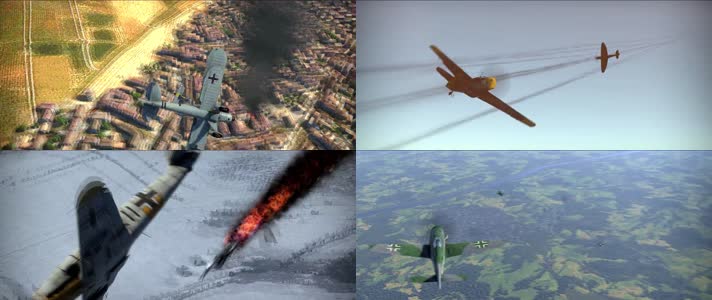 战争动画，二战战机，激情空战