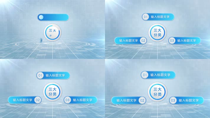 三大类简洁分类3个分支三个板块