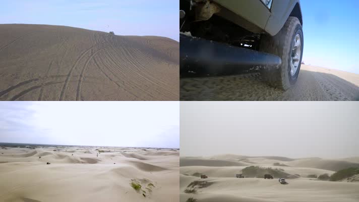 【实拍】沙漠越野摩托车队实拍