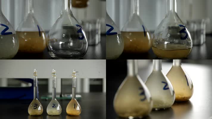 科学 检验 烧杯 检测 试剂 液体 蒸馏 瓶 器