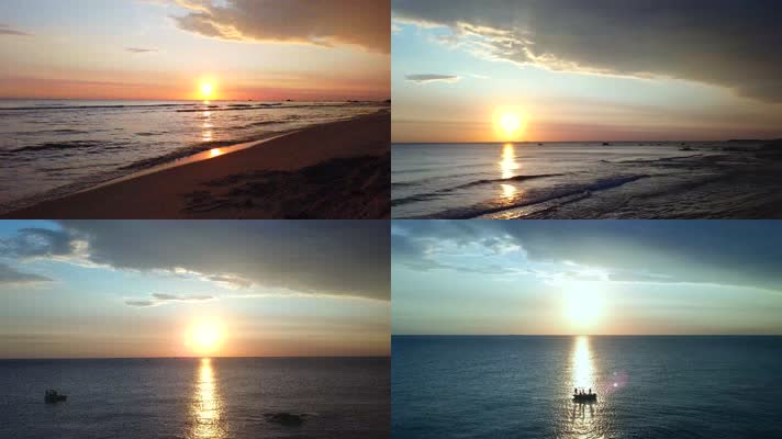 海边日出日落美景